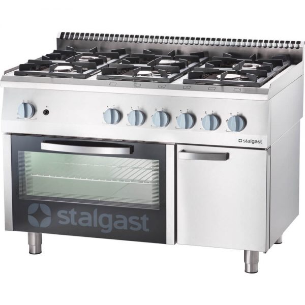 6 DEGIKLIŲ DUJINĖ VIRYKLĖ SU DUJINE ORKAITE, 36,5 + 5 KW, G20