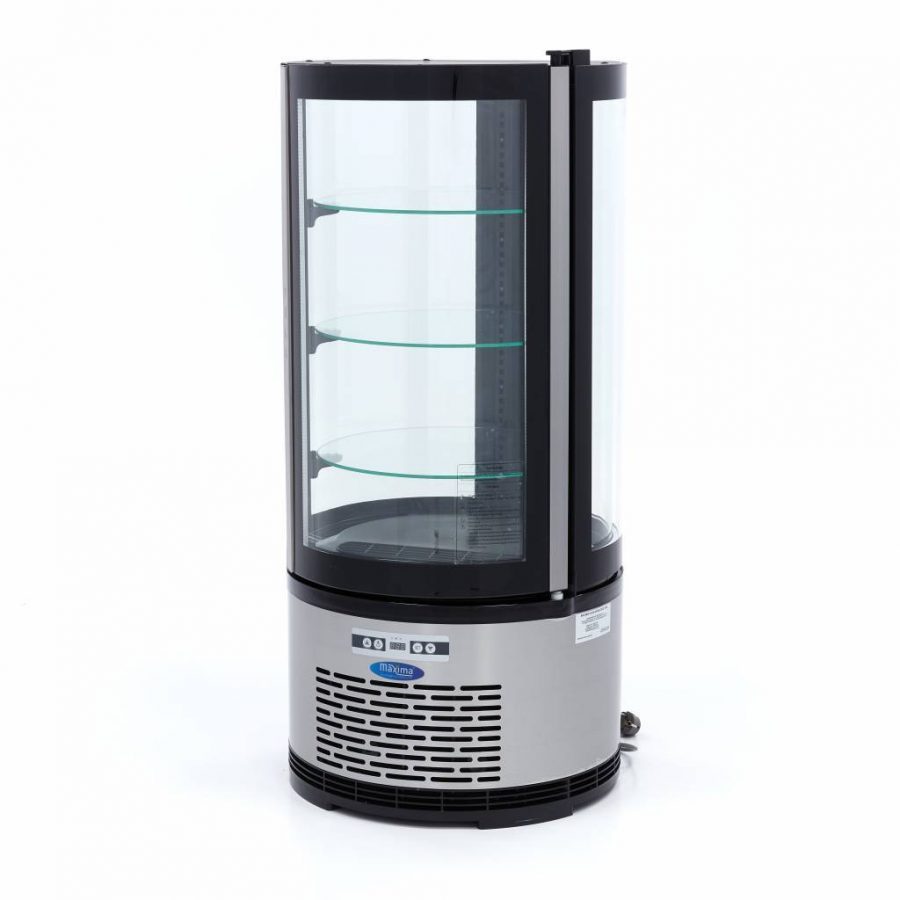 KONDITERIJOS VITRINA 100L JUODA