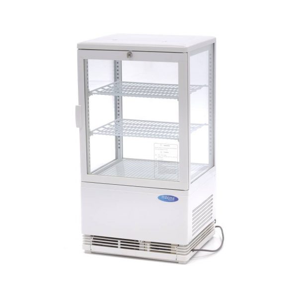 MINI ŠALDYMO VITRINA 58 LITRAI BALTA