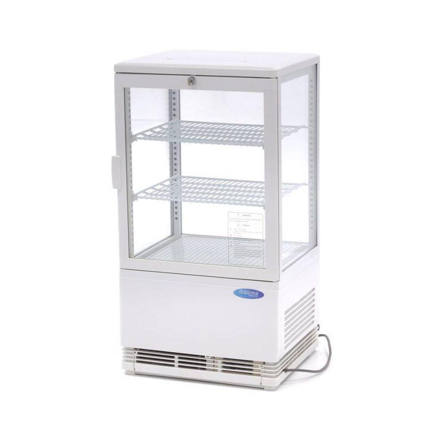 MINI ŠALDYMO VITRINA 58 LITRAI BALTA