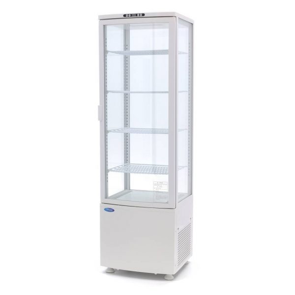ŠALDYMO VITRINA 235L BALTAS