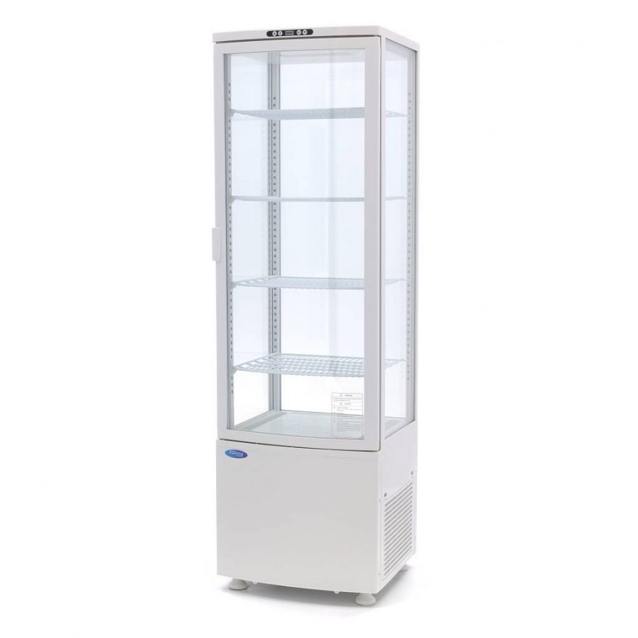 ŠALDYMO VITRINA 235L BALTAS
